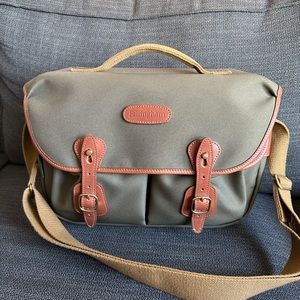 Billingham canvas and leather camera bag